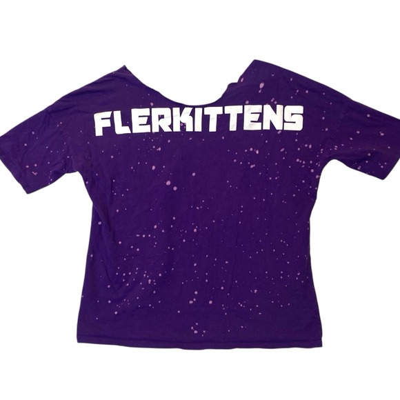Hot Topic Flerkittens Tee Womens XL Purple Comics Her Universe Marvel Cats Funny - Picture 2 of 5